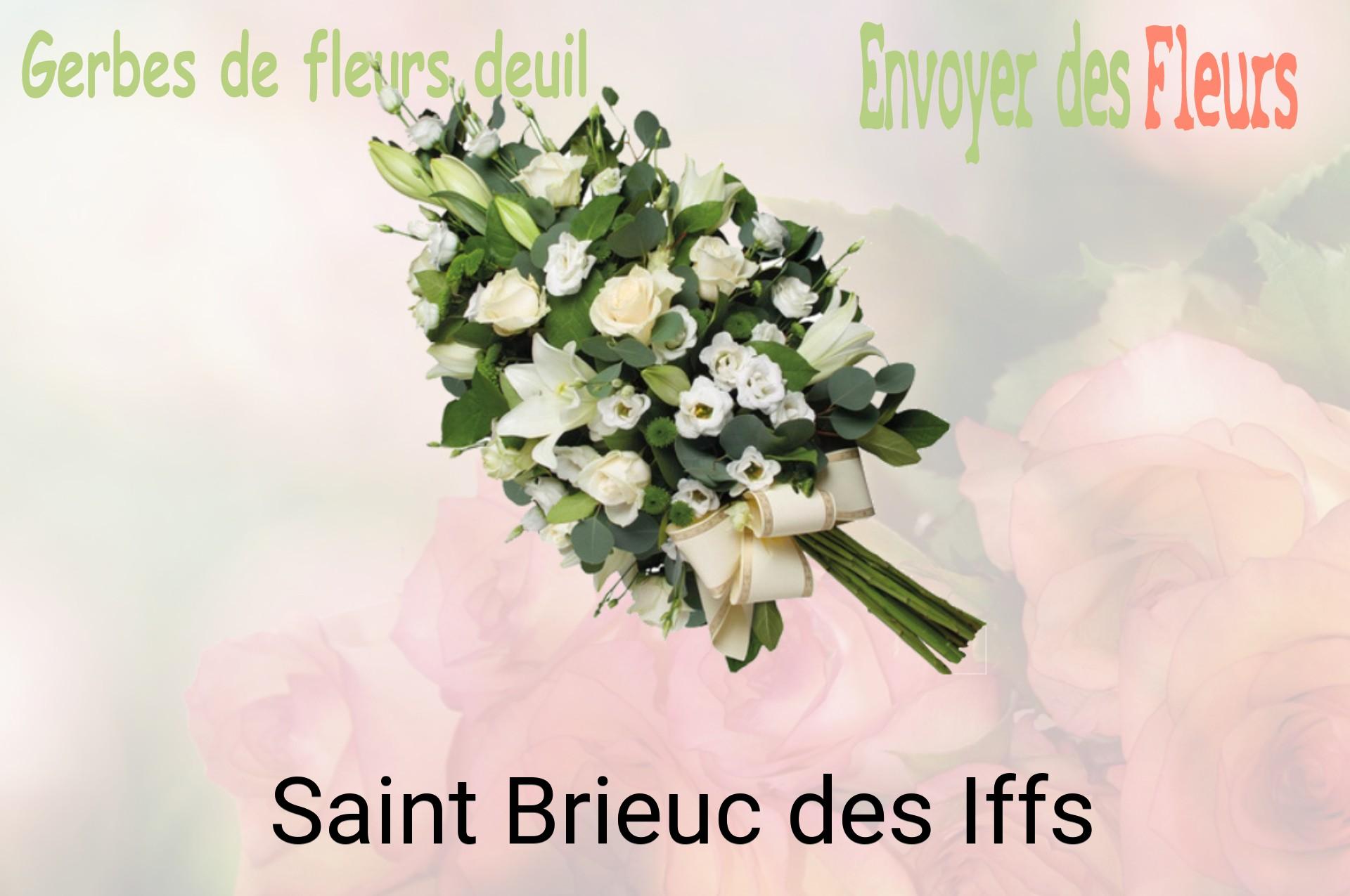 Gerbe de fleurs de deuil livrée à Saint-Brieuc-des-Iffs